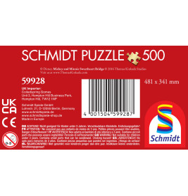 Schmidt Spiele Puzzle Thomas Kinkade Disney: Mickey & Minnie 500 Teile