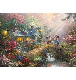 Schmidt Spiele Puzzle Thomas Kinkade Disney: Mickey & Minnie 500 Teile