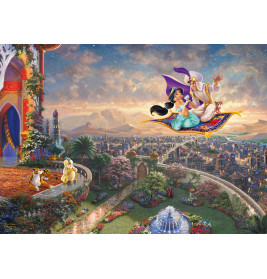 Schmidt Spiele Puzzle Thomas Kinkade Disney Aladdin 1000 Teile | Märchenhaftes Puzzle