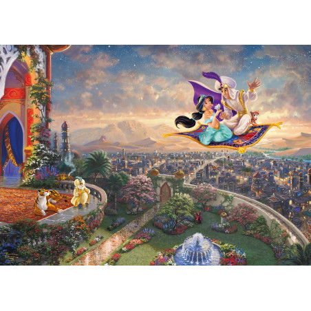 Schmidt Spiele Puzzle Thomas Kinkade Disney Aladdin 1000 Teile | Märchenhaftes Puzzle