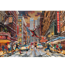 Schmidt Spiele Marvel Deadpool Snow Day Puzzle – 1000 Teile | Humorvolles Motiv für Fans ab 12 Jahre