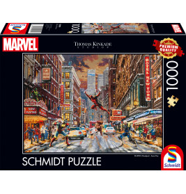 Schmidt Spiele Marvel Deadpool Snow Day Puzzle – 1000 Teile | Humorvolles Motiv für Fans ab 12 Jahre
