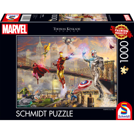 Schmidt Spiele PU1000T: Marvel Iron Man – 1000 Teile Puzzle für Superhelden-Fans