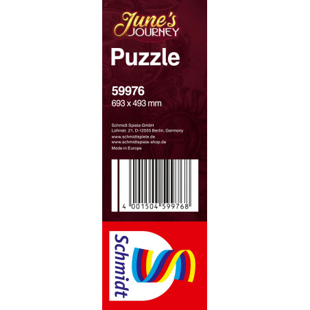 Schmidt Spiele 59976 JUNE'S JOURNEY Puzzle Junes Schlafzimmer 1.000 Teile – detailgetreu