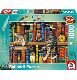 Schmidt Spiele Puzzle Frederick der Literat von Charles Wysocki – 1000 Teile