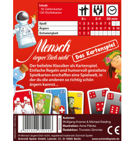 Schmidt Spiele Mensch ärgere Dich nicht Kartenspiel – Der Klassiker im neuen Format | 2-4 Spieler