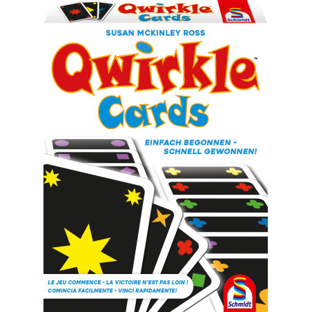 Schmidt Spiele Qwirkle Cards – Das preisgekrönte Kartenspiel | 2-4 Spieler | ab 8 Jahren