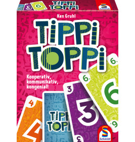 Schmidt Spiele Tippi Toppi – Kooperatives Kartenspiel für 2-4 Spieler. Kommunikation & Bluff.