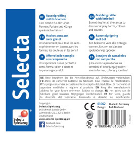 Selecta Girali Colori Greifling Baby – Holzgreifling für Sinne, Formen & Farben