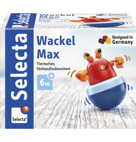 Selecta Wackel Max Beautykoffer | Holz Spielset für Rollenspiele & Styling – Ab 3 Jahren