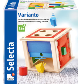 Varianto Holz-Sortierbox mit Bausteinen für Kinder | Pädagogisches Spielzeug
