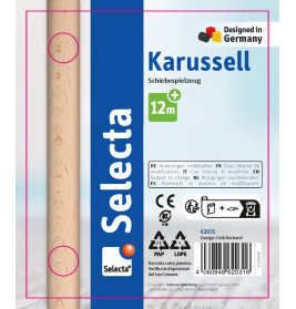 Schmidt Spiele Selecta Karussell Schiebefigur 20cm – Fördert Motorik & Freude | EAN 4060848620316