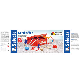 Schmidt Spiele Selecta Arztkoffer – Doktor-Rollenspielset für Kinder ab 3 Jahre | 25x18 cm