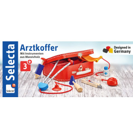 Schmidt Spiele Selecta Arztkoffer – Doktor-Rollenspielset für Kinder ab 3 Jahre | 25x18 cm
