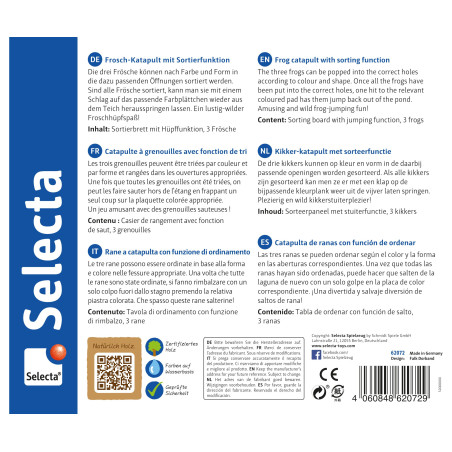 Selecta Saltino Sortierbox | Klett-Baustellenfahrzeuge zum kreativen Kombinieren – 22 cm