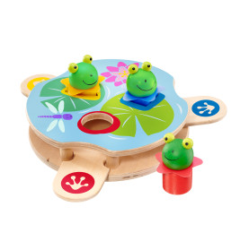 Selecta Saltino Sortierbox | Klett-Baustellenfahrzeuge zum kreativen Kombinieren – 22 cm