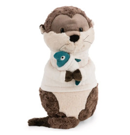 Kuscheltier Otter Ophelio mit Fisch