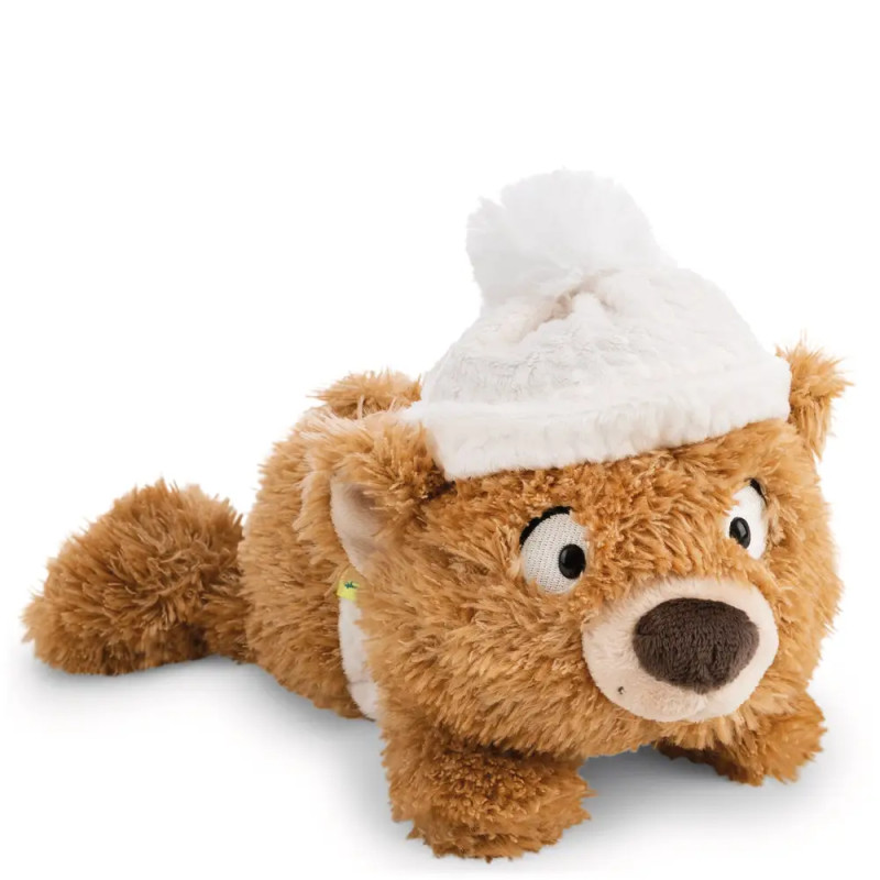 Liegendes Kuscheltier Bär Capiccino