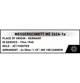 COBI 5776 Messerschmitt Me 262-1A