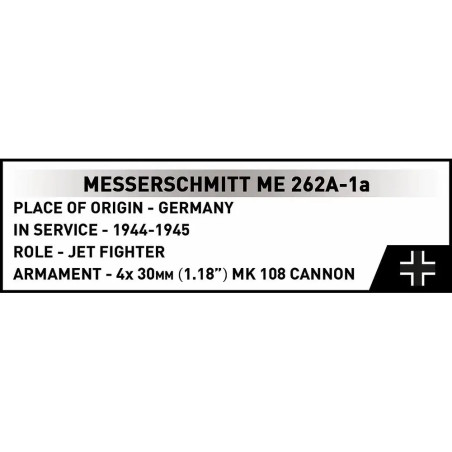 COBI 5776 Messerschmitt Me 262-1A
