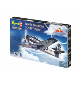 Revell® Geschenkset Flying Bulls T-28B Trojan 1:72 – Modellbausatz inkl. Farben & Kleber