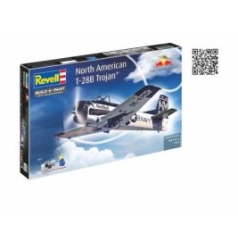 Revell® Geschenkset Flying Bulls T-28B Trojan 1:72 – Modellbausatz inkl. Farben & Kleber
