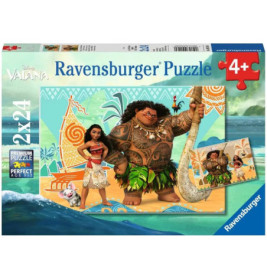 Ravensburger Puzzle Disney Vaiana 2x24 Teile – Doppelter Spaß ab 4 Jahren