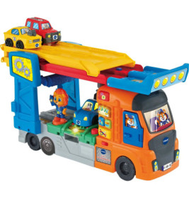 VTech Tut Tut Baby Flitzer 3-in-1 Riesen-Autotransporter – inkl. 3 Flitzer & Werkstatt