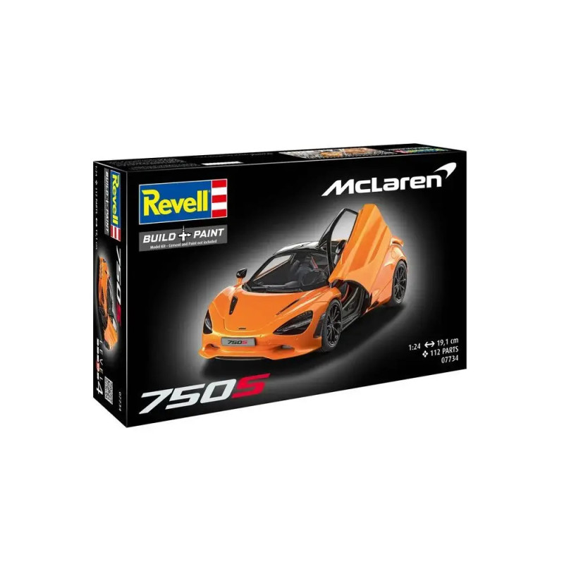 Revell Modellbausatz McLaren 750S | Supersportwagen 1:24 | Detaillierter Bausatz