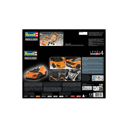 Revell Modellbausatz McLaren 750S | Supersportwagen 1:24 | Detaillierter Bausatz