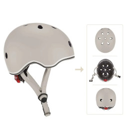 GLOBBER HELM GO-UP LIGHTS Gr. XXS/XS 45-51 taupe