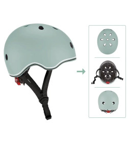 GLOBBER HELM GO-UP LIGHTS Gr. XXS/XS 45-51 salbei grün