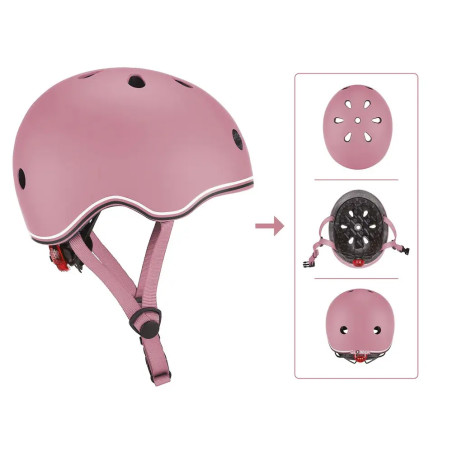 GLOBBER HELM GO-UP LIGHTS Gr. XXS/XS 45-51 rosa