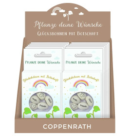 Geprägte Saatbohnen - Pflanze deine Wünsche (Glücksbohnen)