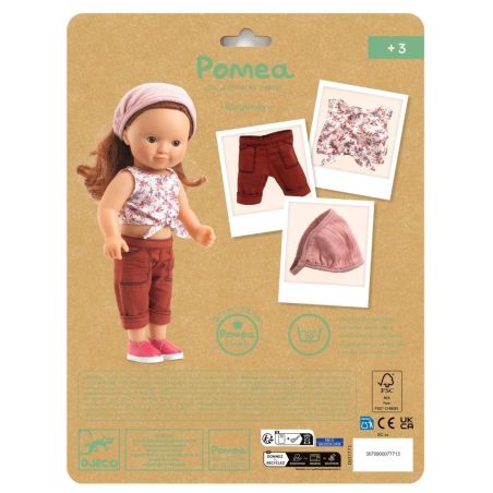 POMEA Puppenkleidung Lovely Burgundy