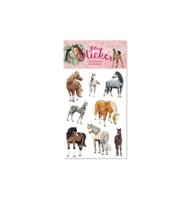 TapirElla Glitter-Sticker, Pferde 3