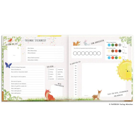 Kindergartenfreunde – TIERE: ein Album für meine ersten Freunde (Freundebuch Kindergarten 3 Jahre)