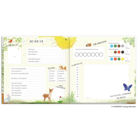 Kindergartenfreunde – TIERE: ein Album für meine ersten Freunde (Freundebuch Kindergarten 3 Jahre)