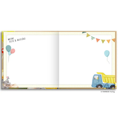 Kindergartenfreunde – Baustelle: ein Album für meine ersten Freunde (Freundebuch Kindergarten 3 Jahr