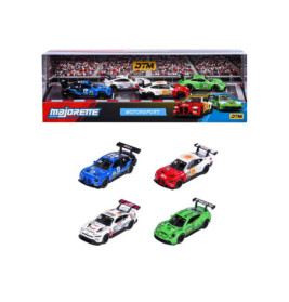 Majorette Motorsport DTM 4er Geschenkset | Modellautos 1:64 – Rennwagen Die-Cast für Sammler