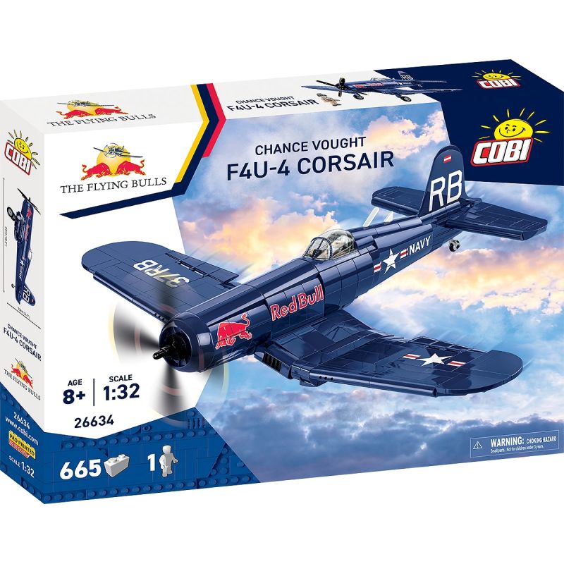 COBI® Flying Bulls Chance Vought F4U-4 Corsair Bausteinmodell 1:32 | Sammlerstück