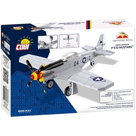 COBI Flying Bulls North American P-51D Mustang | Bausteinmodell 1:32 | Bewegliche Teile | Ab 8 Jahren