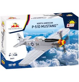 COBI Flying Bulls North American P-51D Mustang | Bausteinmodell 1:32 | Bewegliche Teile | Ab 8 Jahren