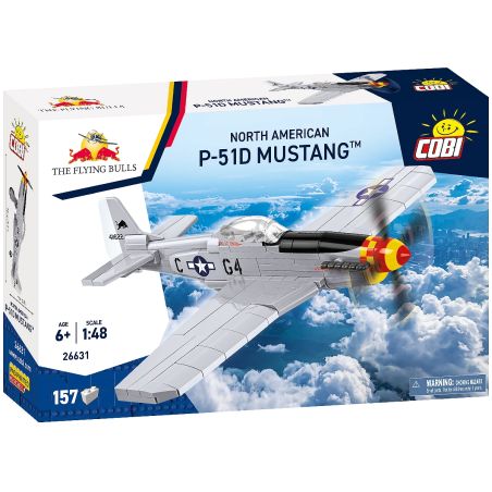 COBI Flying Bulls North American P-51D Mustang | Bausteinmodell 1:32 | Bewegliche Teile | Ab 8 Jahren