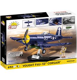 COBI Vought F4U-1 Corsair – Modellbausatz des WW2 Jagdflugzeugs – Detailgetreu, Bausteine, ab 8 Jahre