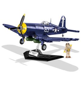 COBI Vought F4U-1 Corsair – Modellbausatz des WW2 Jagdflugzeugs – Detailgetreu, Bausteine, ab 8 Jahre