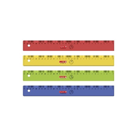 Lineal 30cm sort Linkshänder