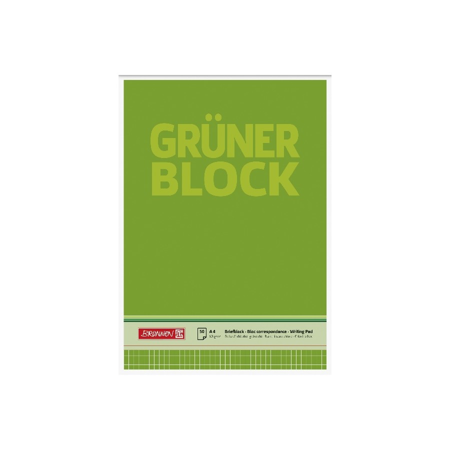 Briefblock A4 60g Grün raut