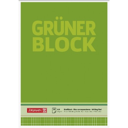 Briefblock A4 60g Grün raut