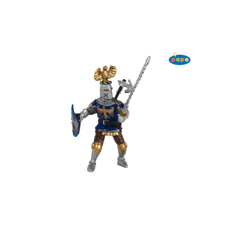 Ritter mit Adlerhelm, blau